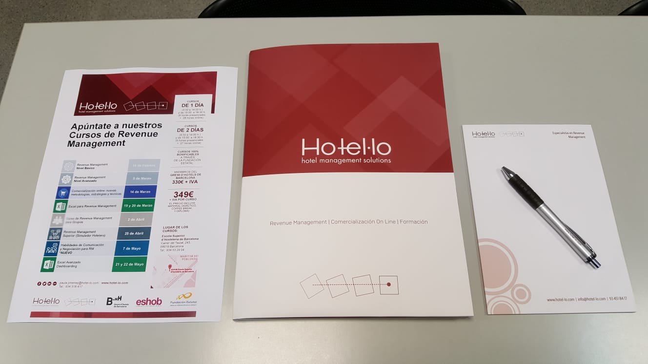Cursos de Hotel.lo sobre Revenue Management, Excel para Revenue Management y Comercialización Online
