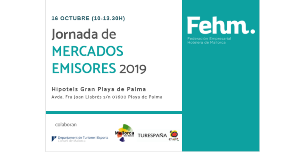La FEHM celebra la XV Jornada de Mercados Emisores el próximo 16 de octubre