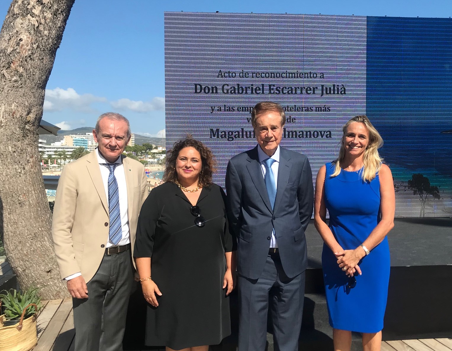 Emotivo acto de reconocimiento a Don Gabriel Escarrer Juliá por sus 50 años de compromiso con Palmanova-Magaluf