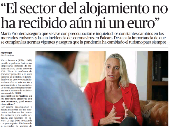 ENTREVISTA A LA PRESIDENTA DE LA FEHM PUBLICADA EN "EL ECONÓMICO"