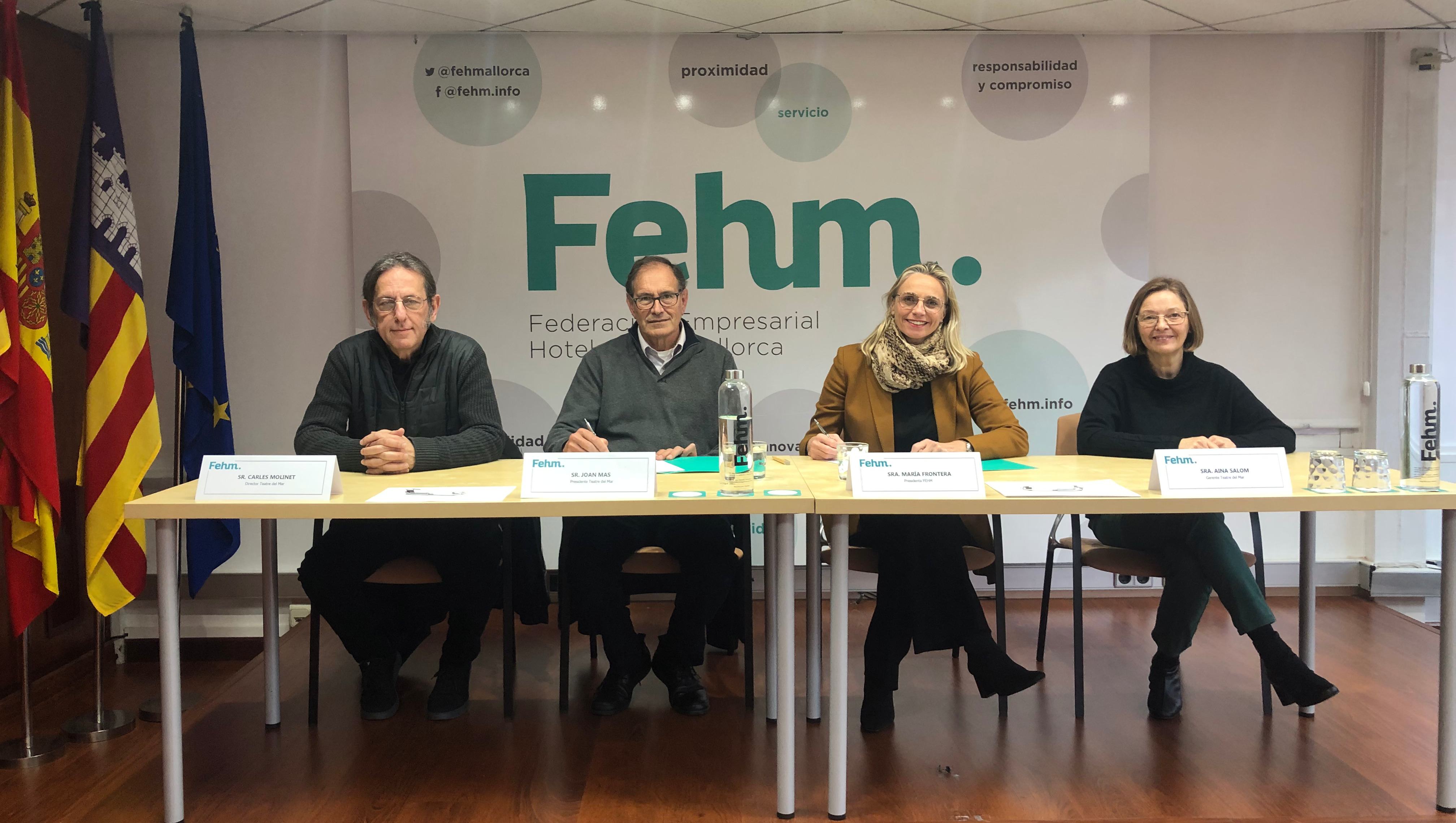 La FEHM renueva el Convenio la Fundación Teatre del Mar